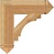 Ekena Millwork Merced Arts & Crafts Rough Sawn Bracket, Western Red Cedar, 6"W x 24"D x 24"H BKT06X24X24MRC03RWR - alternate 3